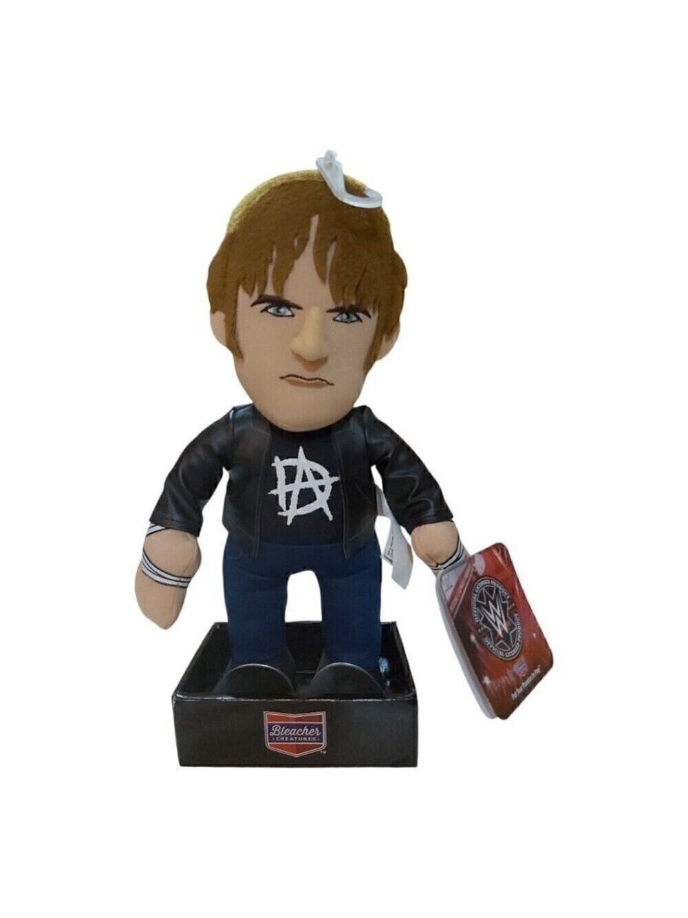 WWE AEW Jon Moxley Dean Ambrose 10" Plush Bleacher Creatures With Display Base